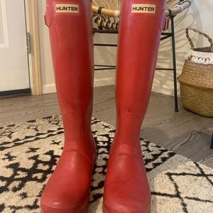 Women’s Military Red Hunter Original Boots Size 37